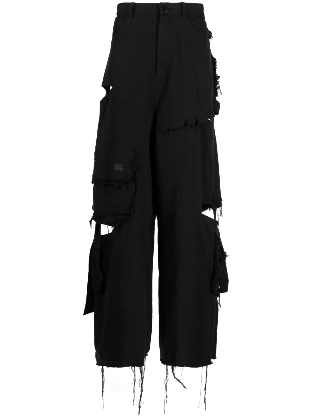 Cut-Out Cargo Jeans