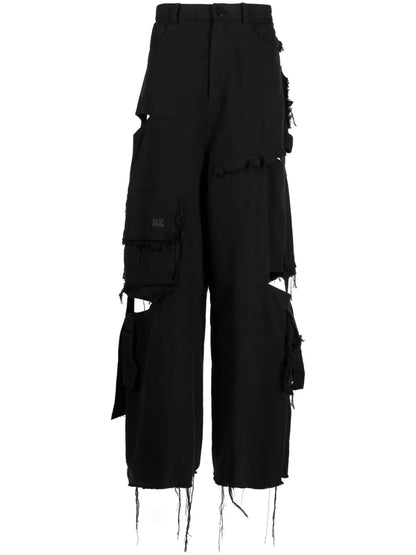 Cut-Out Cargo Jeans