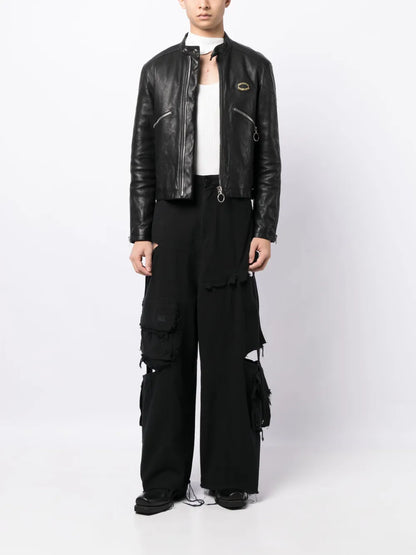 Cut-Out Cargo Jeans