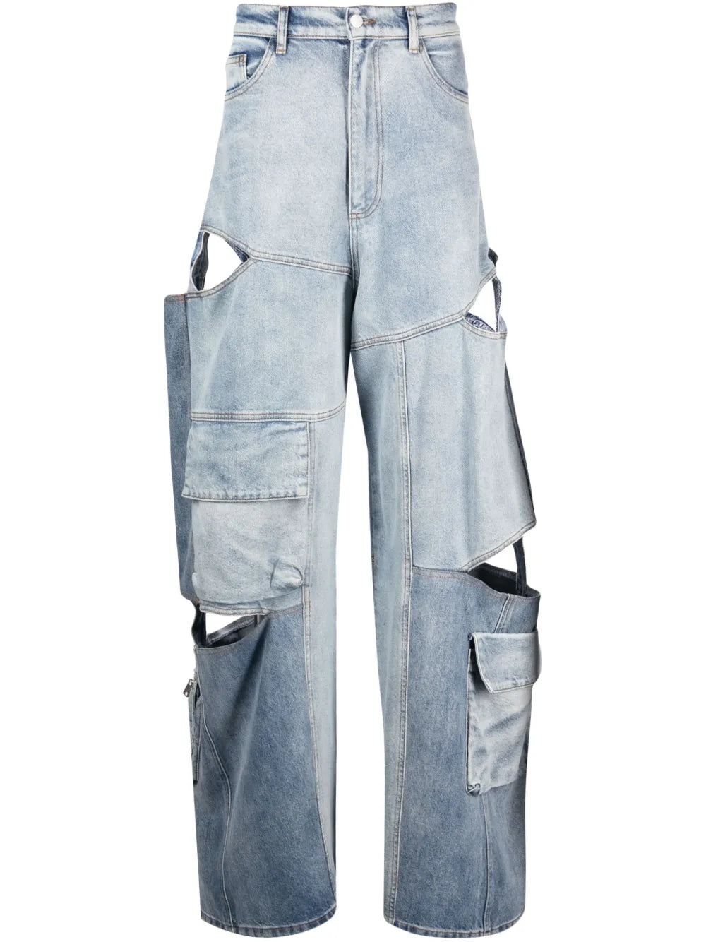 Cut-Out Cargo Jeans