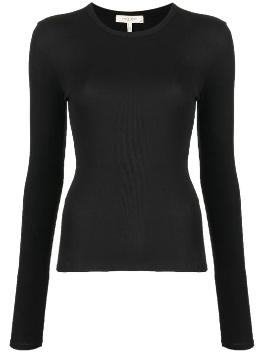 Long-Sleeved Organic-Cotton Top