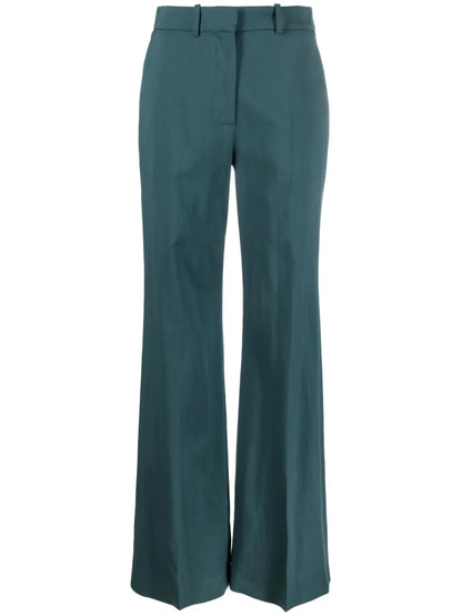 Wool Straight-Leg Trousers
