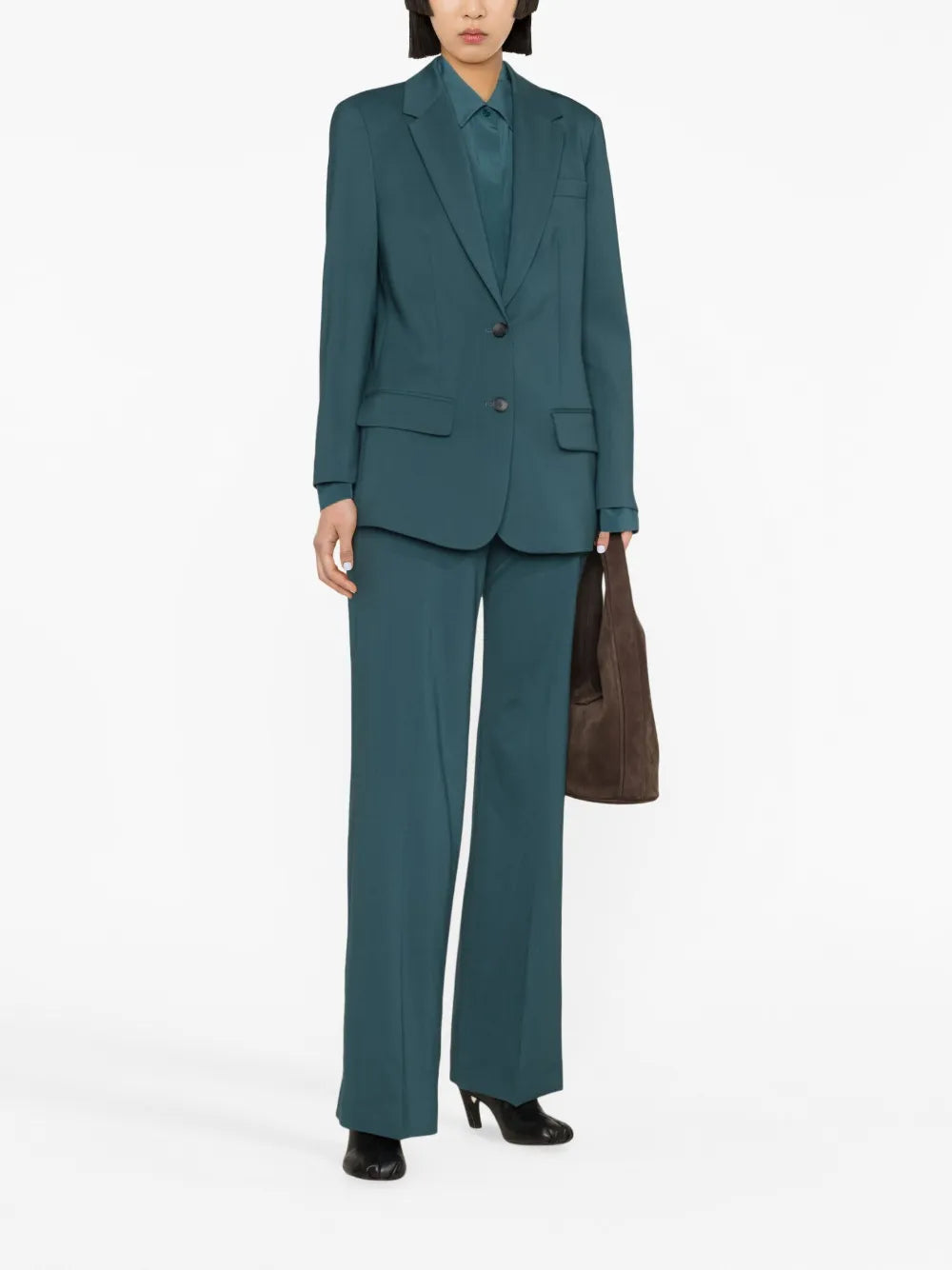 Wool Straight-Leg Trousers