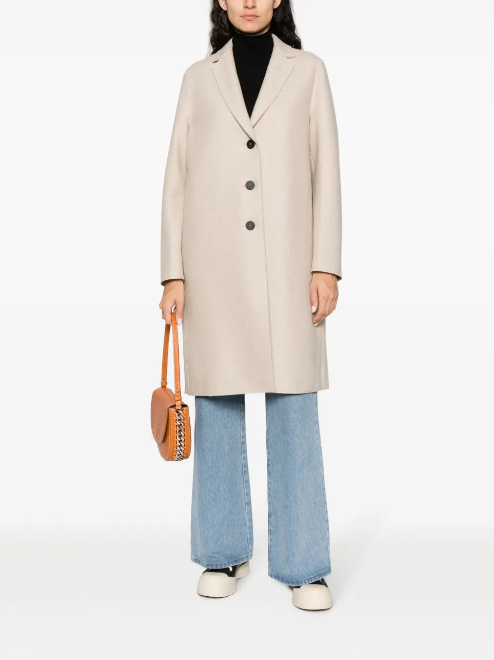 Wool Single-Breasted Coat