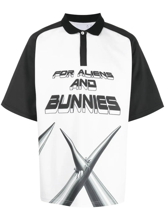 Techno For Aliens And Bunnies Polo Shirt