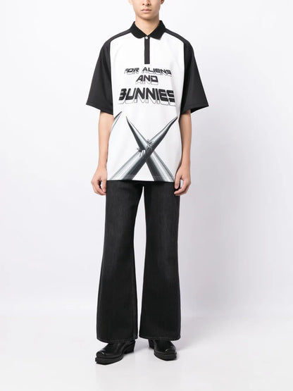 Techno For Aliens And Bunnies Polo Shirt