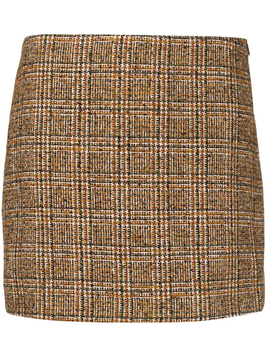 Seine Checkered Miniskirt