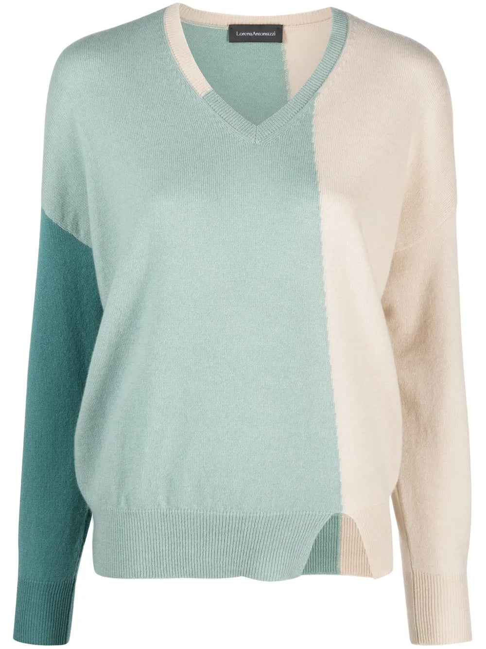 Colour-Block Cashmere Jumper