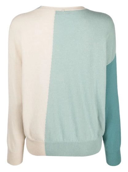 Colour-Block Cashmere Jumper