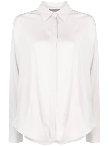Concealed-Front Fastening Shirt