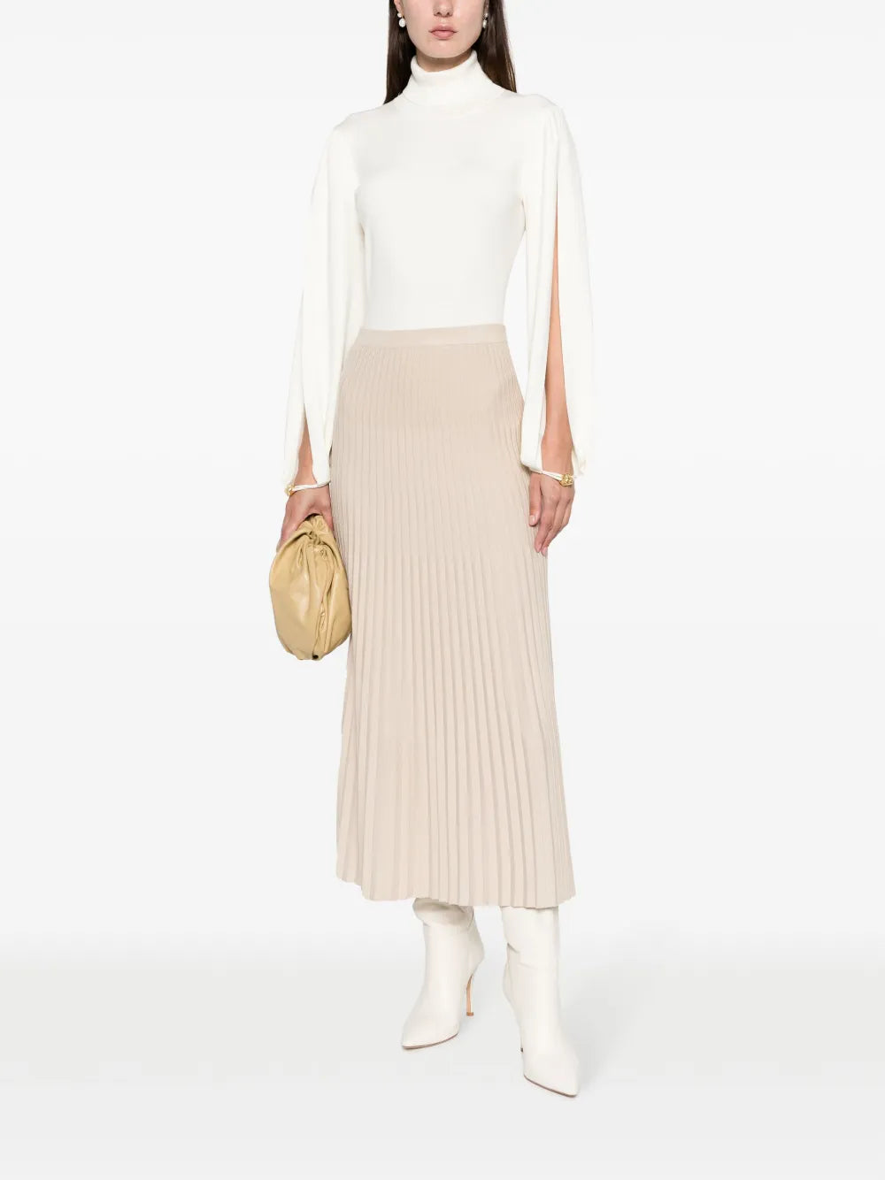 High-Neck Fine-Knit Jumper