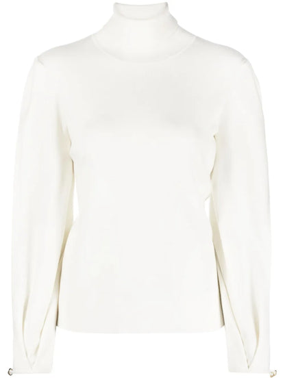 High-Neck Fine-Knit Jumper