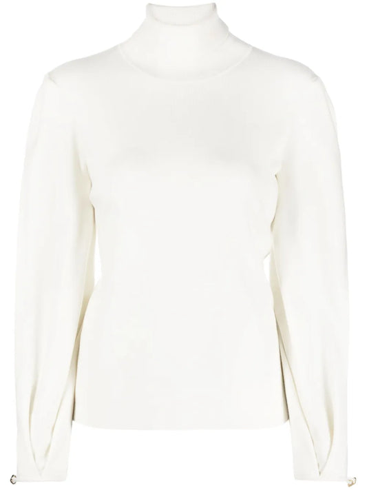 High-Neck Fine-Knit Jumper