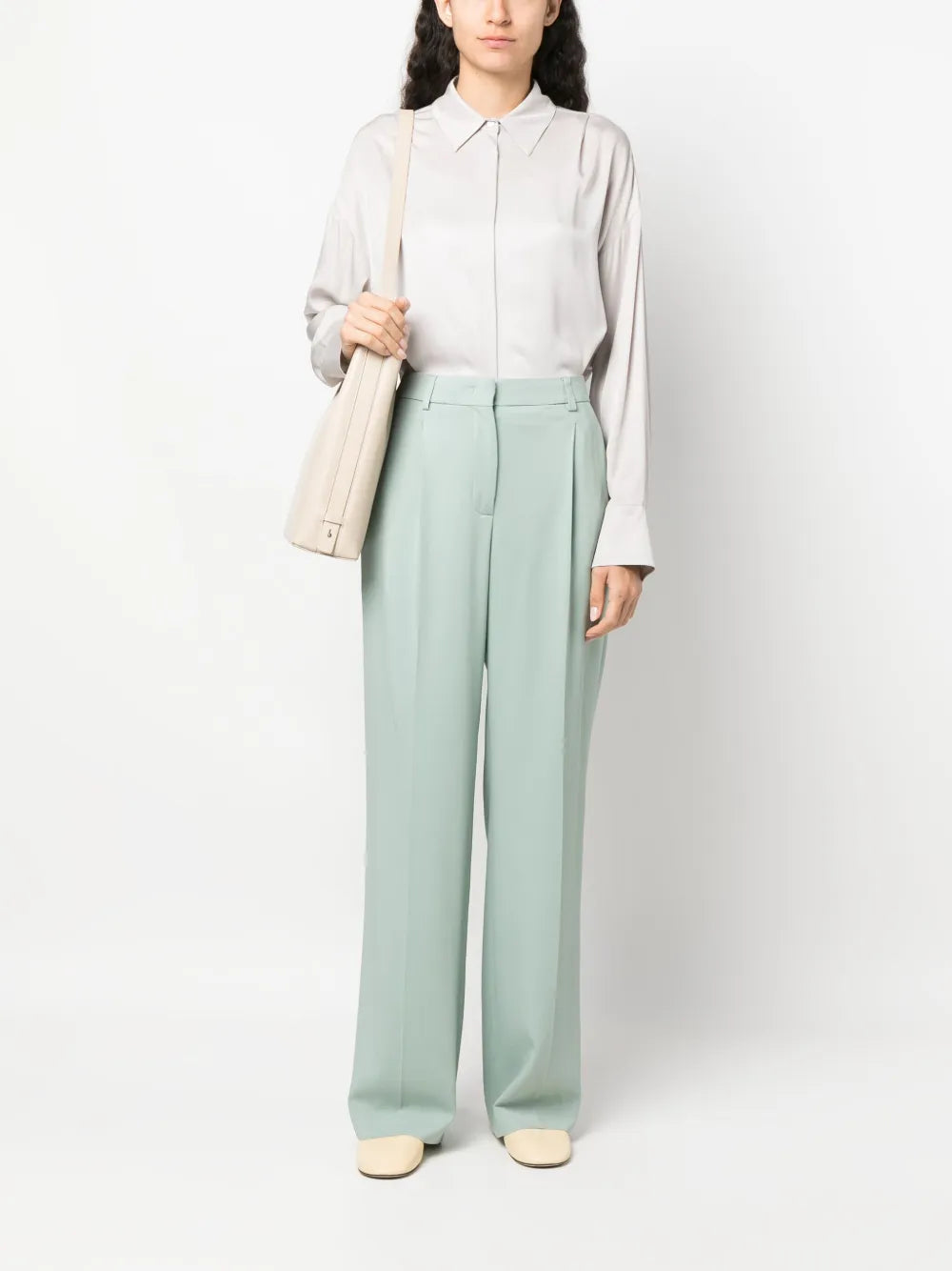 High-Waist Wide-Leg Trousers