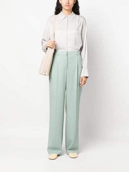 High-Waist Wide-Leg Trousers