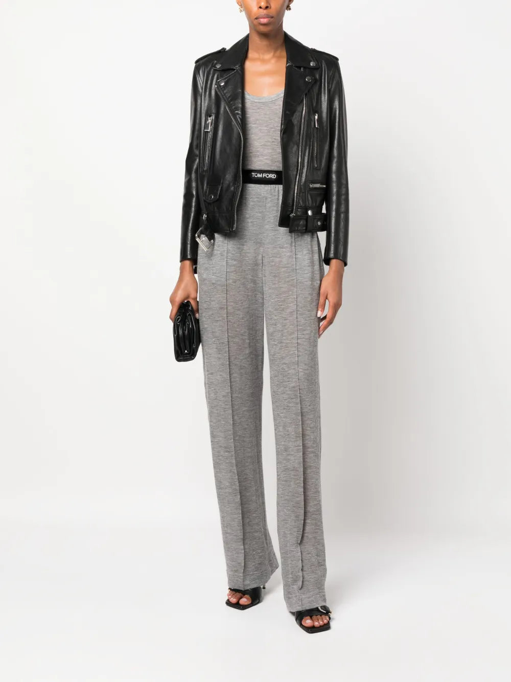 Logo-Waistband Cashmere Track Pants