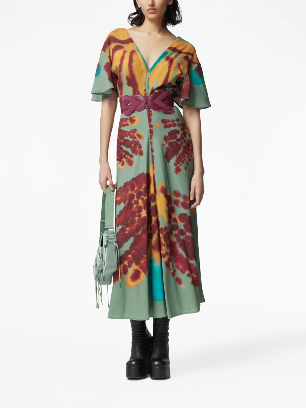 Pelopenese Tie-Dye Midi Dress