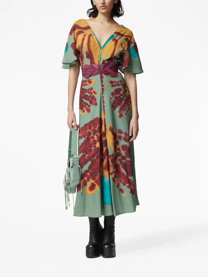 Pelopenese Tie-Dye Midi Dress