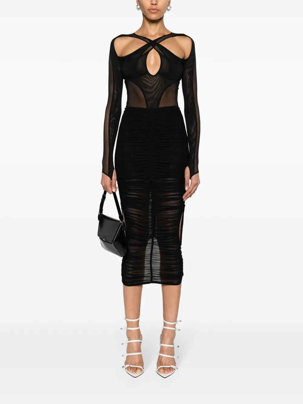 Layered Cut-Out Bodysuit