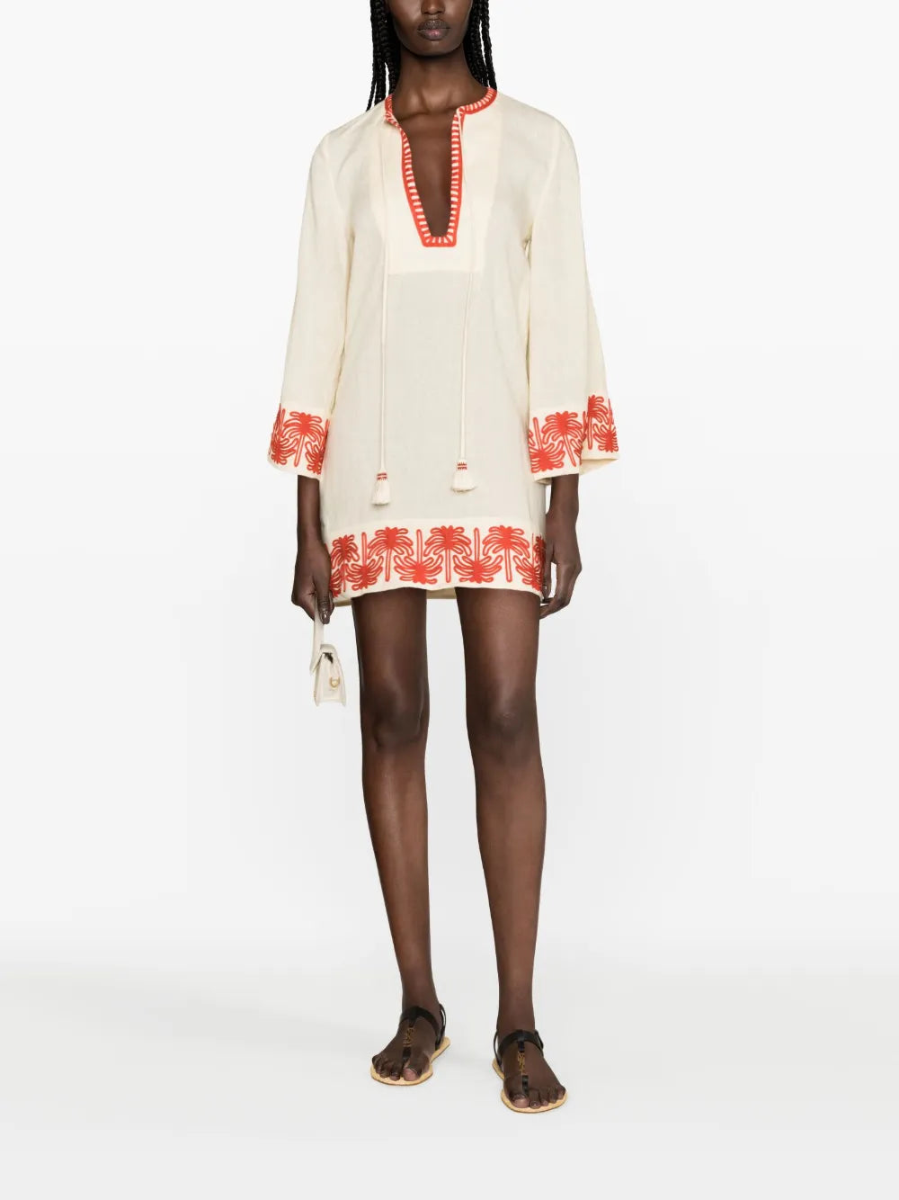 Ocean Clain Linen Tunic Dress