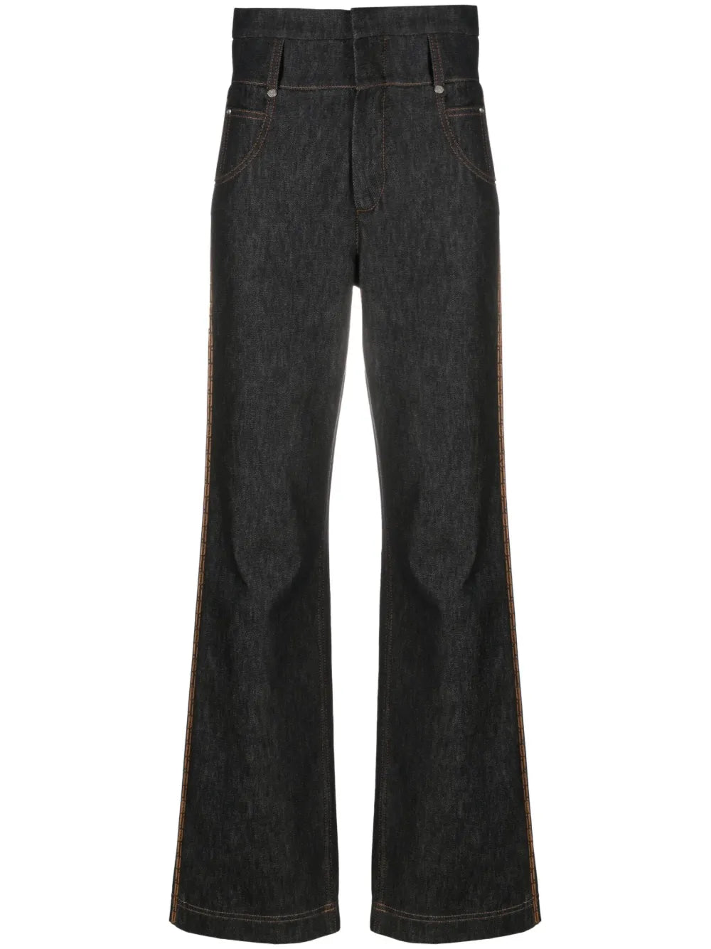 High-Rise Straight-Leg Jeans