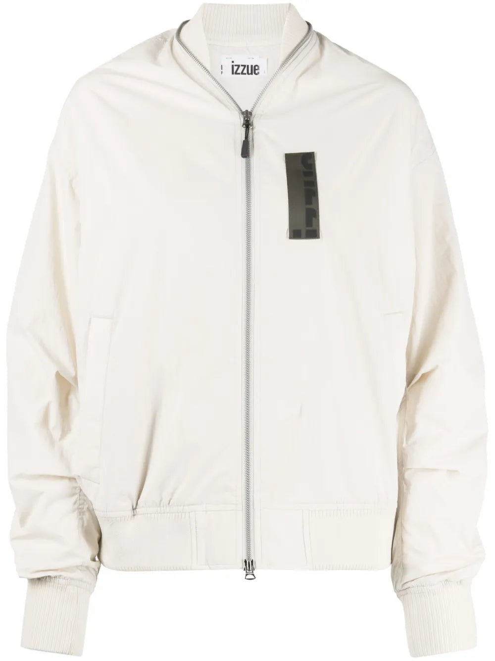 Logo-Patch Zip-Detail Bomber Jacket