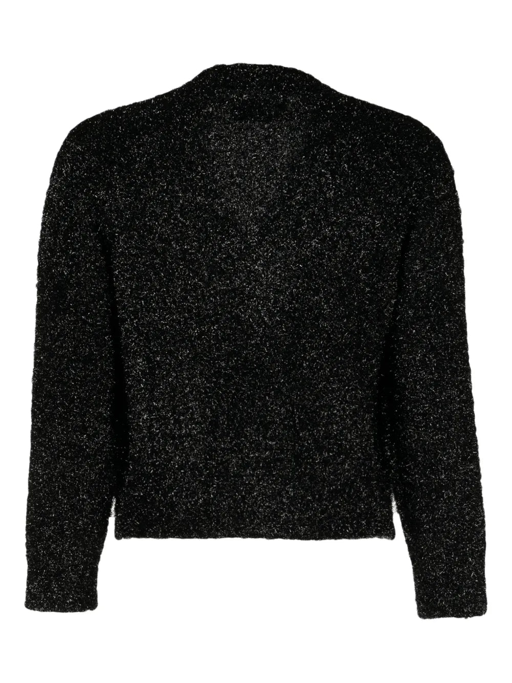 Lurex-Detail V-Neck Cardigan