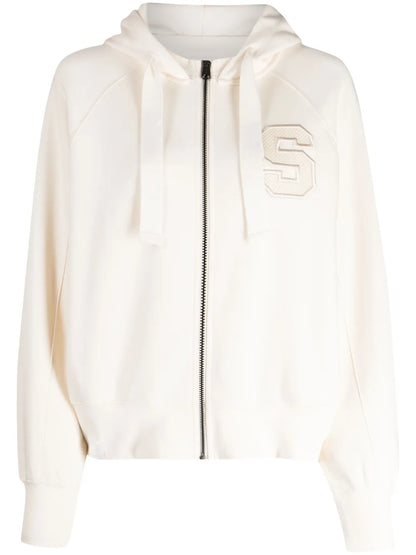 Embroidered-Motif Cotton Blend Jacket