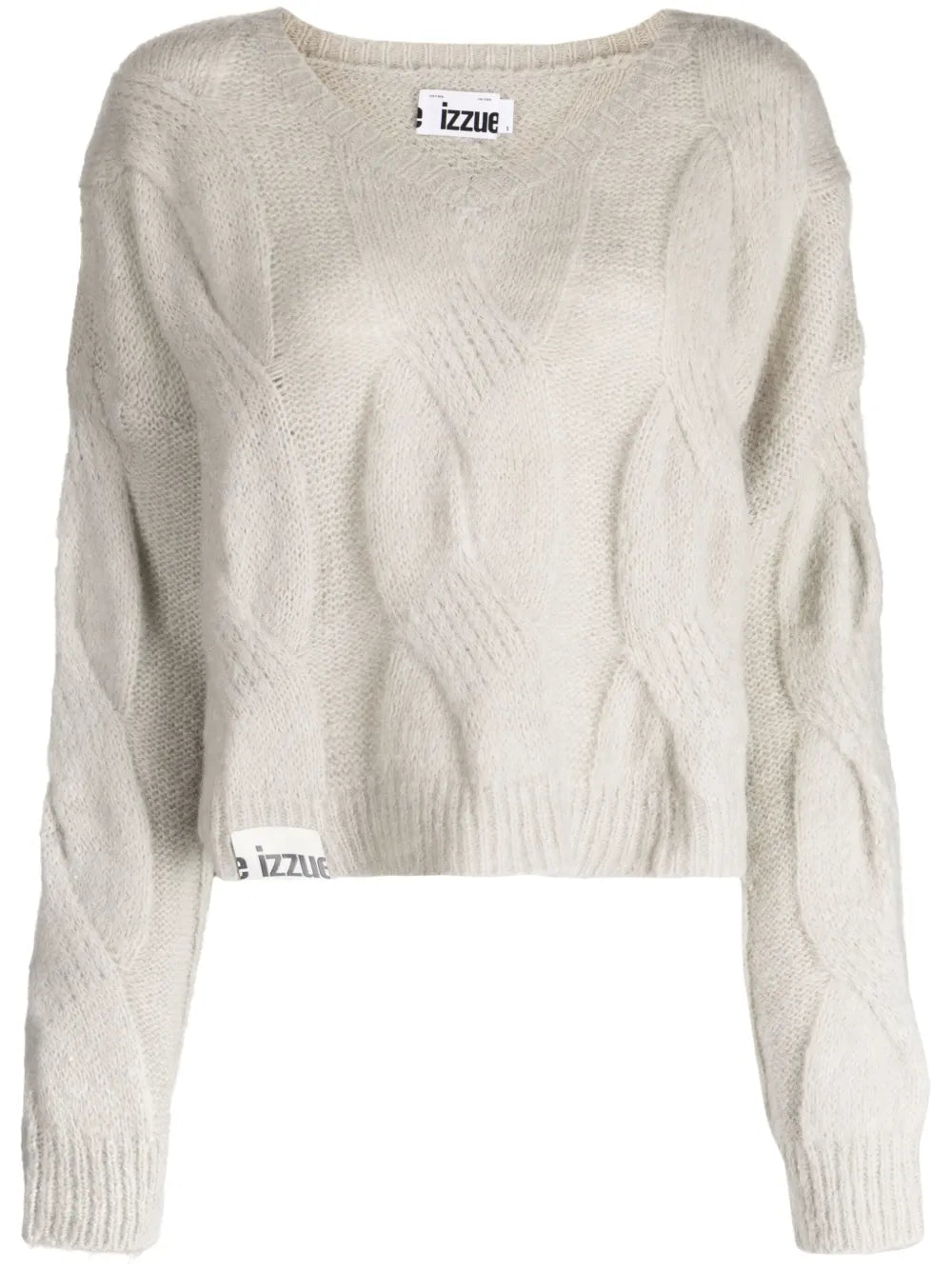 V-Neck Cable-Knit Jumper