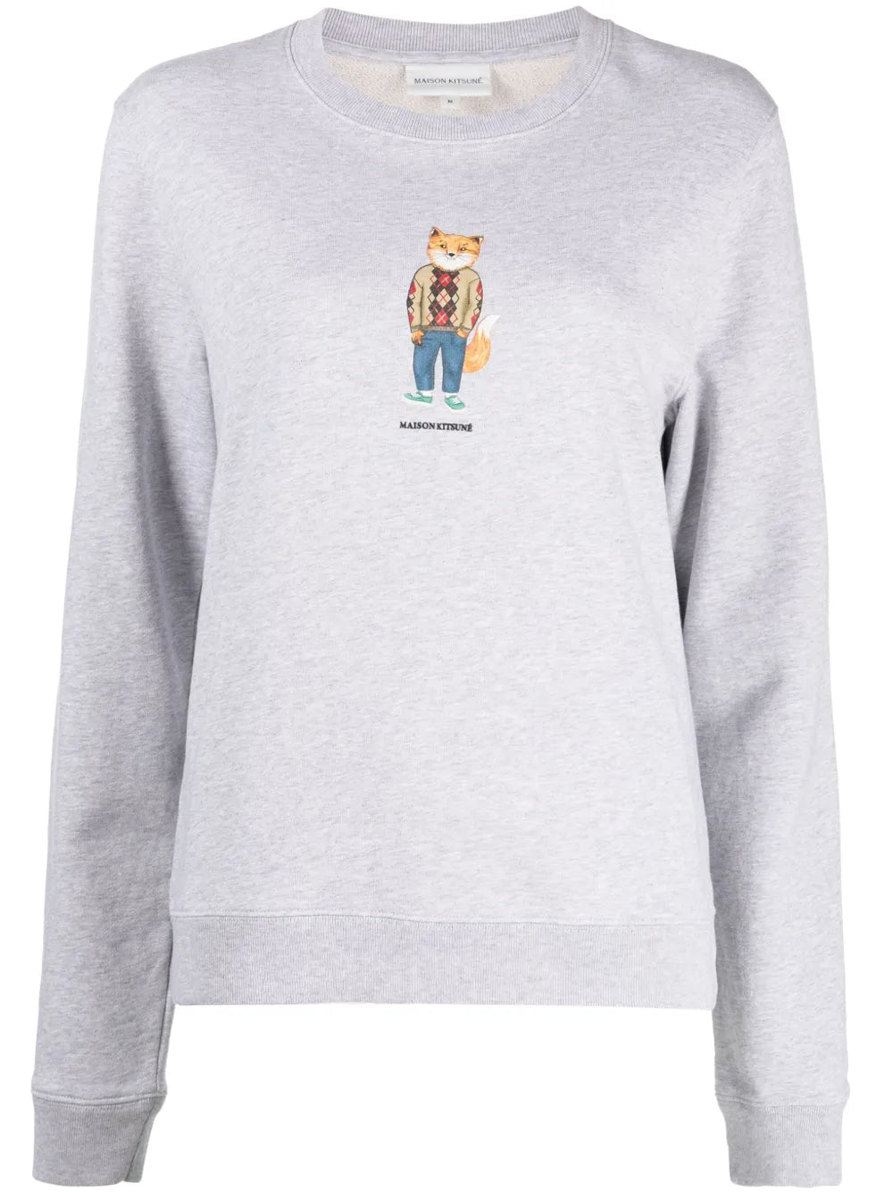 Fox-Print Cotton Sweatshirt