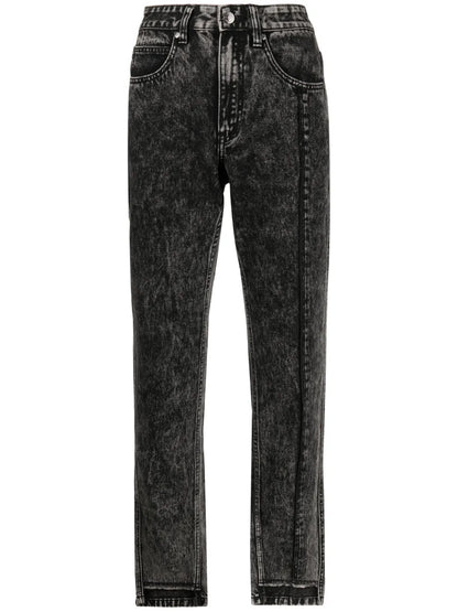 High-Rise Straight-Leg Jeans