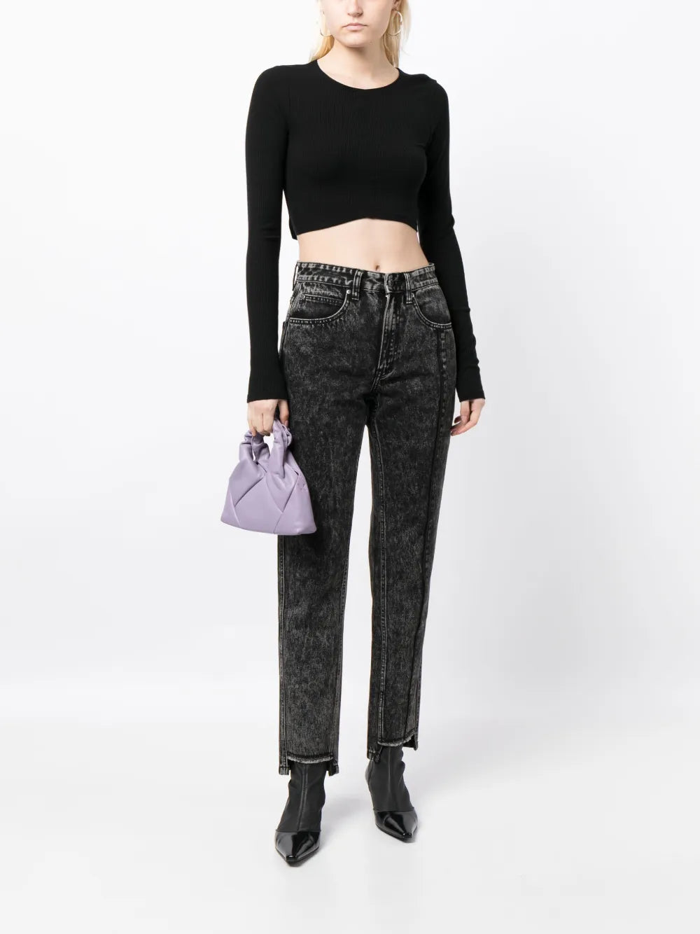High-Rise Straight-Leg Jeans