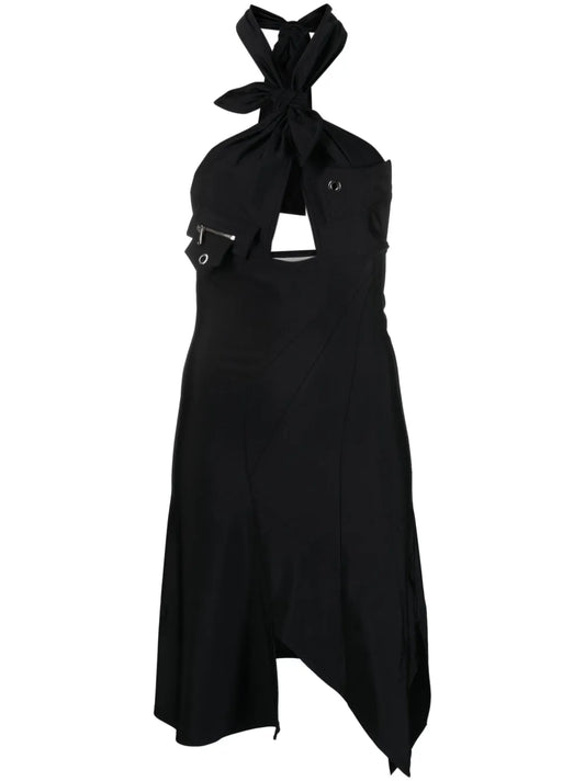 Racing Halterneck Minidress
