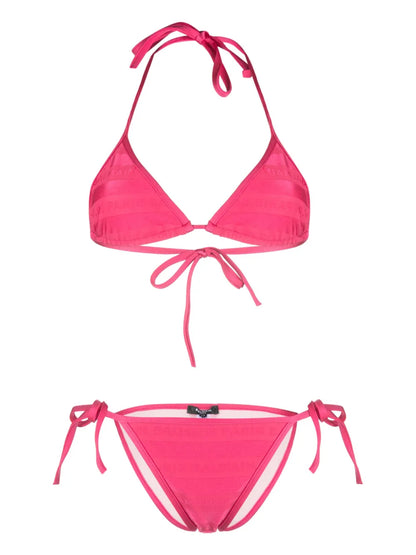 Logo-Print Triangle-Cup Bikini