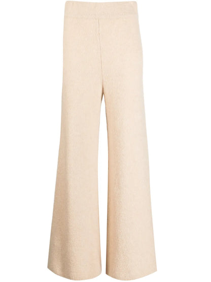 Wide-Leg Cashmere Trousers