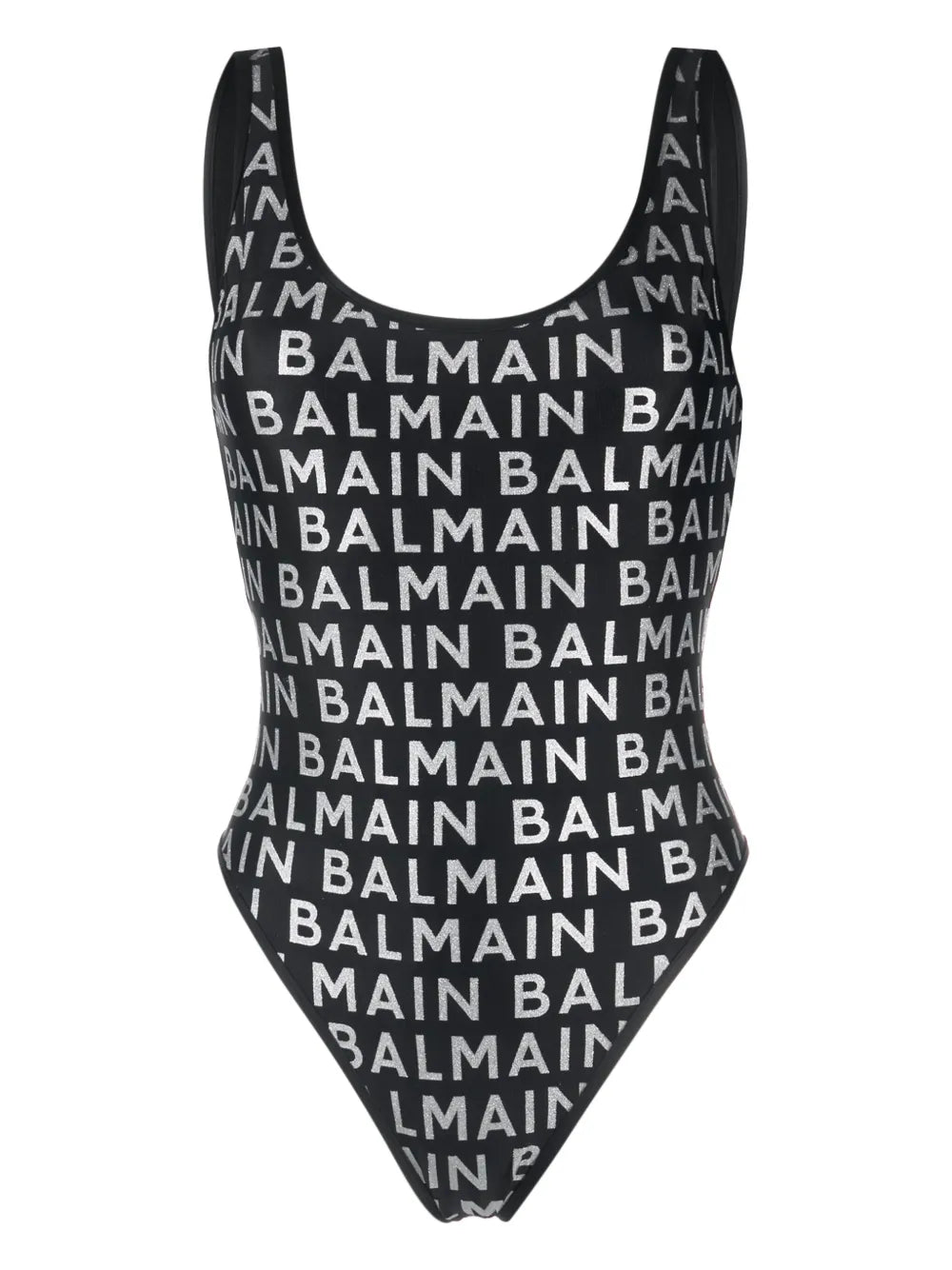 Logo-Print Scoop-Neck Swimsuit