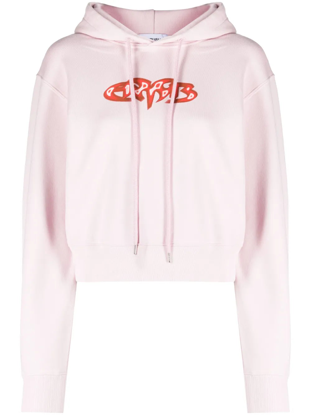 Cropped Cotton Hoodie