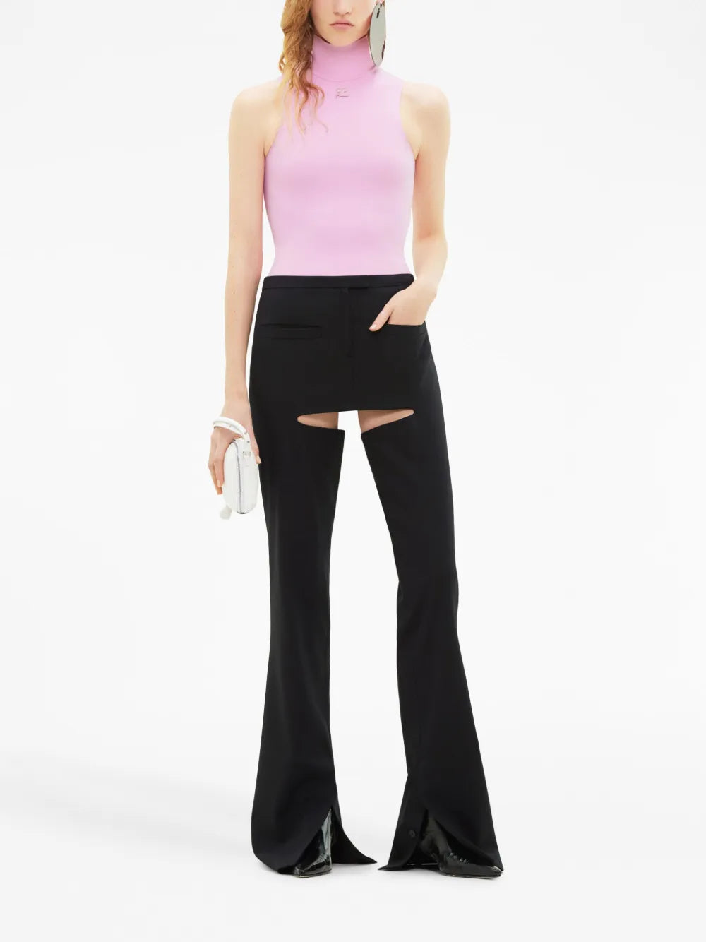 Chaps Flared Tailored Trousers