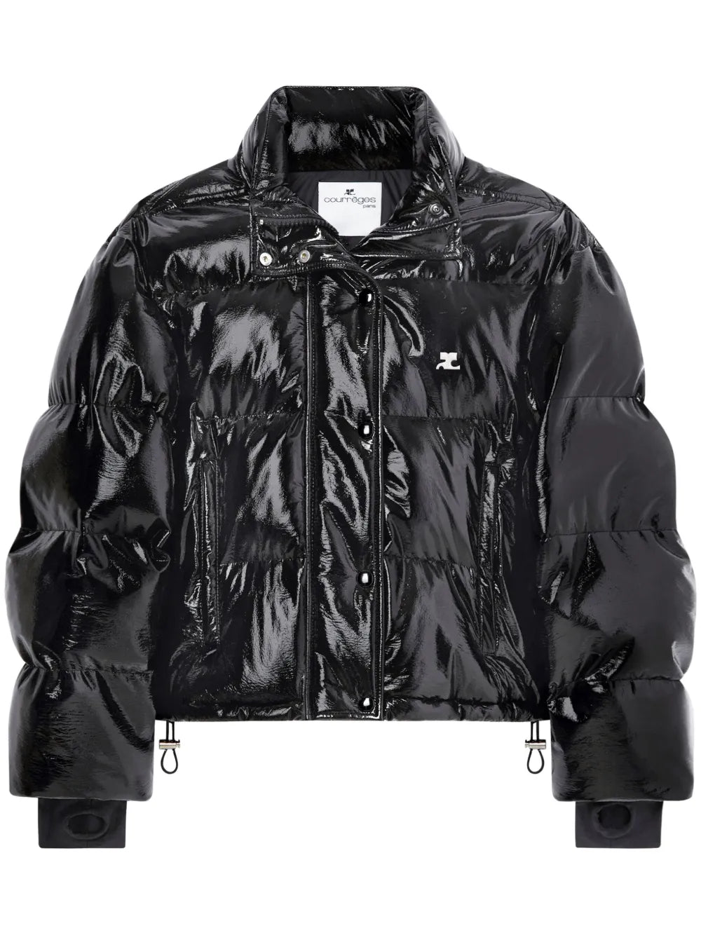 Vynil Logo-Print Puffer Jacket