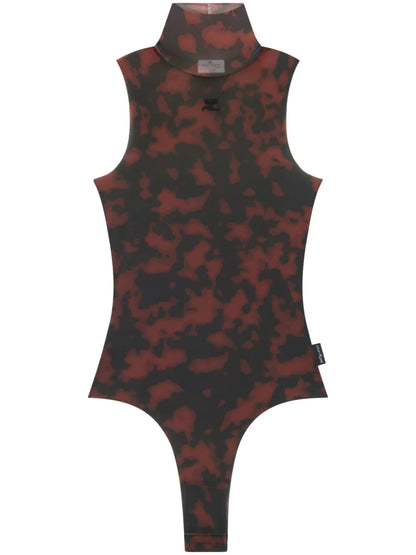 Tortoise High Neck Bodysuit