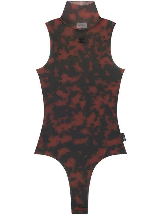 Tortoise High Neck Bodysuit