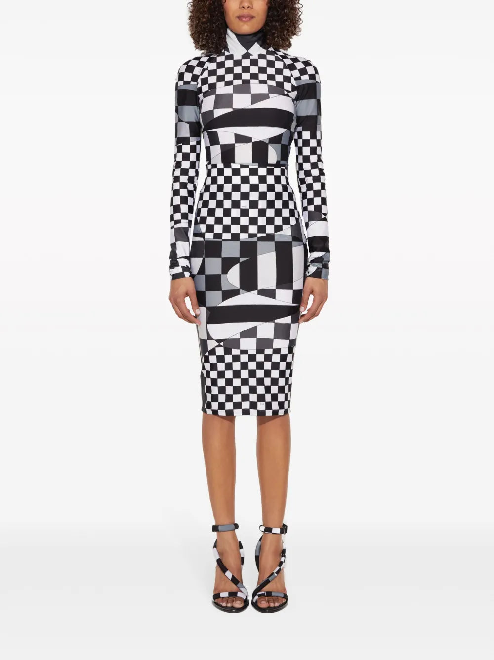 Giardino-Print Long-Sleeve Top