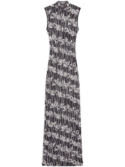 Fiori Di Loto-Jacquard Dress