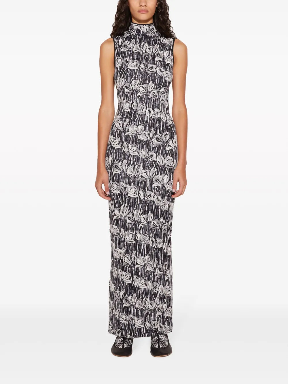 Fiori Di Loto-Jacquard Dress