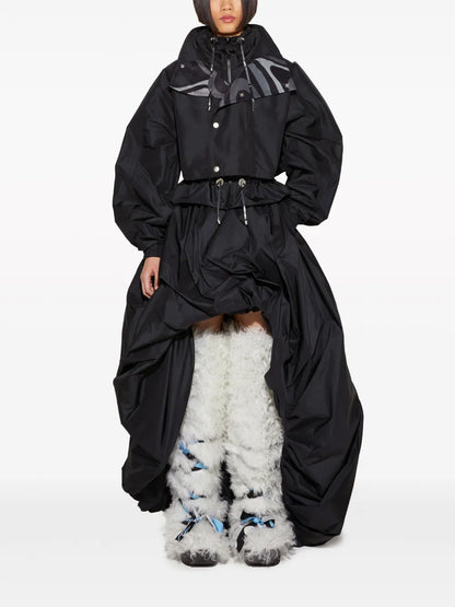 Marmo-Print Windbreaker Jacket