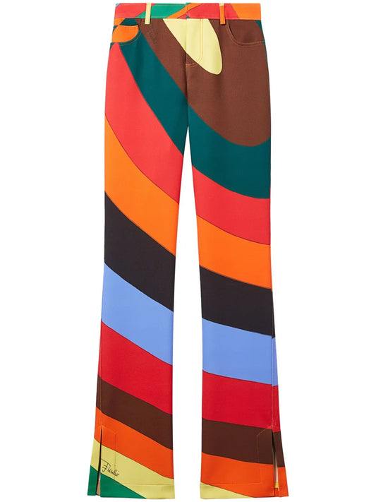 Iride-Print Trousers