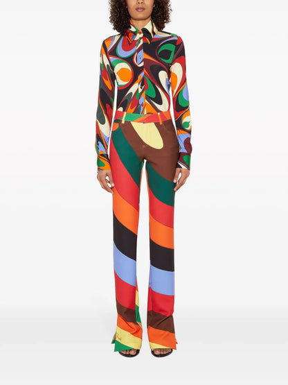 Iride-Print Trousers