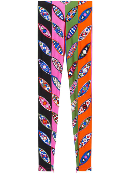 Abstract-Print Leggings