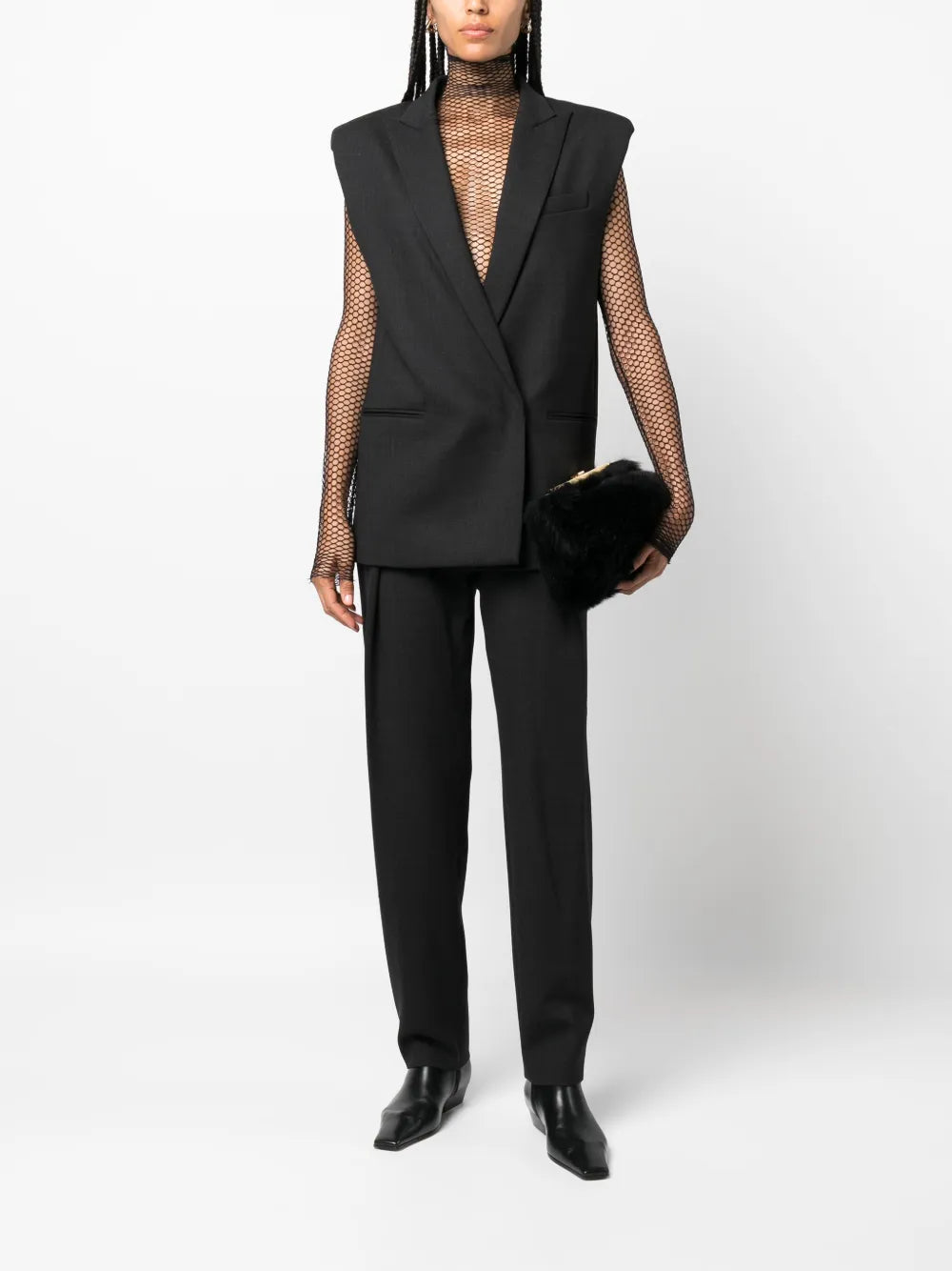 Semi-Sheer Long-Sleeve Top