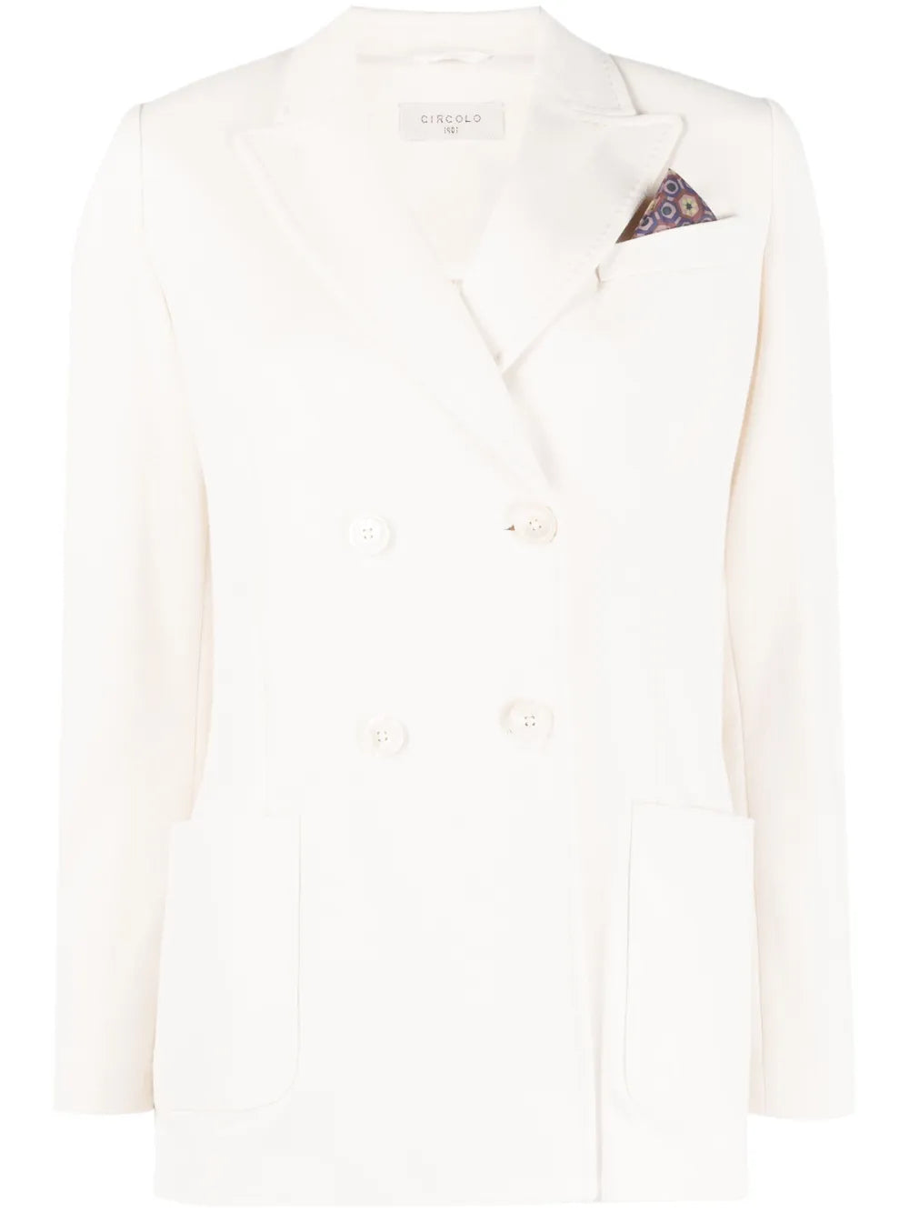 Double-Breasted Cotton Blazer